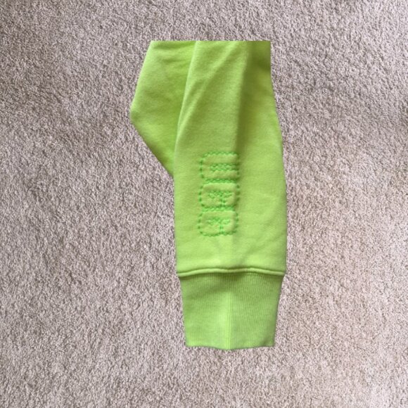 ๐ UGG Neon Yellow Cropped Hoodie โ Size S - Picture 5 of 6